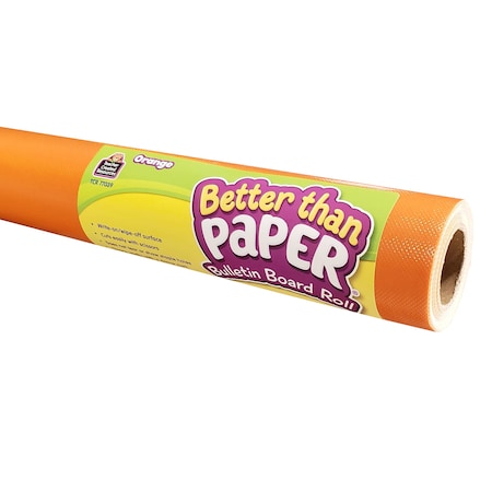 Better Than Paper Bulletin Board Roll, 4ft X 12ft, Orange, Pack Of 4